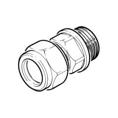 Compression Straight Adaptor - 12mm x 1/4"