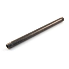 Extended Nipple Mild Steel - 12" x 3/4" Black