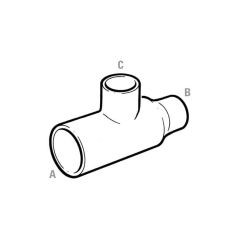 End Feed Reducing Tee - 14mm x 12mm x 10mm