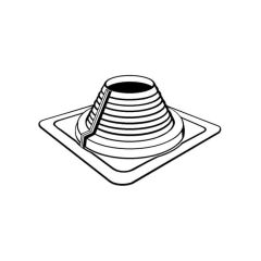V Seal Roof Flashing Silicone Red 145-230 dia.356 sq