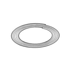 Copper Coil - 15m x 3/8", 21 SWG
