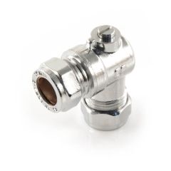 Angled Isolating Valve 90° - 15mm