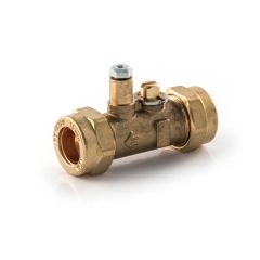 Gas Ball Valve - 15mm Compression Brass