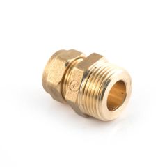 Solar Pipe Coupler 15mm Comp. x 3/4" M for DN16 Pipe