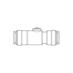 JG Speedfit Push-fit Isolating Valve - 15mm Chrome