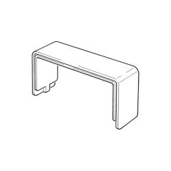 Joining Piece for Double Pipe Clip Cover - 15mm, White