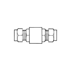 Spring Single Check Valve, Non Return - 15mm Brass