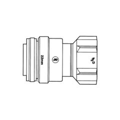 JG Speedfit Female Coupler - 15mm x 1/2" BSP F