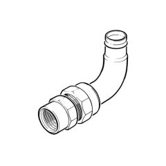 Solder Ring Bent Union Connector 15mm x 1/2" BSP F