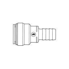 JG Speedfit Nozzle Hose Connector - 15mm x 1/2"