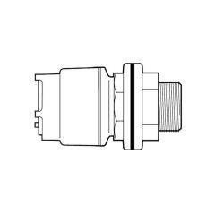 15 mm x 1/2" Tank Connector