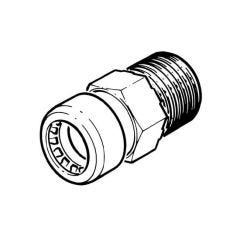 Tectite Sprint Push-fit Male Connector 15mm x 1/2"