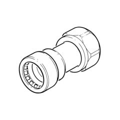 Tectite Sprint Push-fit Tap Connector 15mm x 1/2"