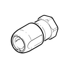 Hep2O® Adaptor - 15mm x 1/2" BSP F White DZR