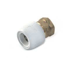 Hep2O® Adaptor - 15mm x 1/2" BSP F White DZR