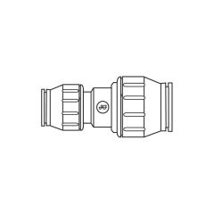 JG Speedfit Reducing Straight Connector - 15mm x 10mm