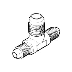 Male Flare Tee - 15mm x 15mm x 15mm