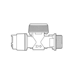 PolyFit Washing Machine Valve - 15mm x 3/4" BSP