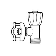 Self-Cutting Washing Machine Tap - 15mm x 3/4"