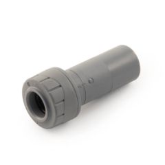 Polyplumb Double Socket Reducing - 15 x 10mm Grey