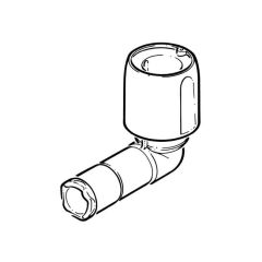 Hep2O® 90° Single Socket Elbow - 10 x 15mm White