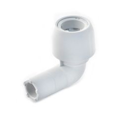 Hep2O® 90° Single Socket Elbow - 10 x 15mm White