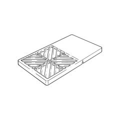 Rectangular Hopper Grid - 150mm x 250mm