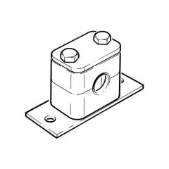 Tube Clamp - 15mm o.d. 3/8" BSP Pipe