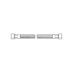 Flexible Oil Line - 1/4 " BSP F Swivel, 450mm