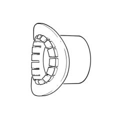 Water Waste Big Boss Pipe Adaptor - 19mm/ 3/4" Grey