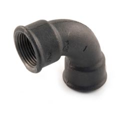 Short Turn Equal Bend 90° - 1" F Black