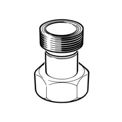 Gas Meter Adaptor - 1" BS 746 F x 1" BS 746 M