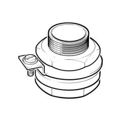 Semi-Concealed Meter Box Adaptor 1" BS 746 M x 3/4" BSP