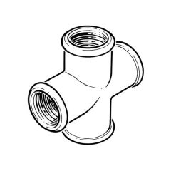 Equal Cross - 2.1/2" F Black