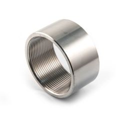 Screwed Stainless Steel Half Socket - 2.1/2" BSP