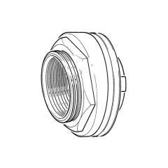 Essex Cylinder Flange 2.1/4" BSP F Brass Domed Fixing