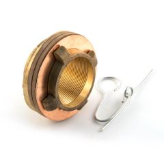 Essex Cylinder Flange 2.1/4" BSP F Brass Domed Fixing