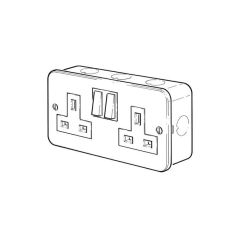 Switched Socket Outlet - 13A, 2 Gang