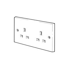 Unswitched Socket Outlet - 13A, 2 Gang