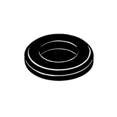 Closed Cable Grommet Black 10 Pack - 20mm