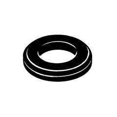 Open Cable Grommet Black 10 Pack - 20mm