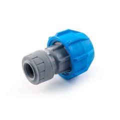 Polyplumb MDPE to Copper Adaptor - 20mm x 15mm