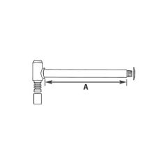 Above-Ground Through-Wall Fitting 20mm x 3/4", 150mm Wall