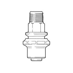 Semi-concealed Meter Box Adaptor Draw-lock 20mm x 3/4"