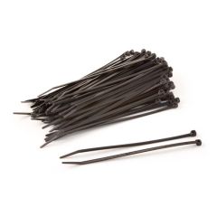 Cable Ties - 203 mm x 4.8 mm - Black - Pack Of 100 - Waterproof