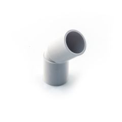 Solvent Weld Overflow Pipe Bend - 45° x 21.5mm