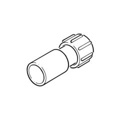 Solvent Weld Overflow Pipe Straight Adaptor - 21.5mm