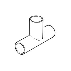 Solvent Weld Overflow Pipe Tee - 21.5mm