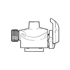 21 mm clip-on Adaptor for Gas Bottles - Butane Only