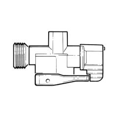 21 mm clip-on x 21.8 LH Adaptor for Gas Bottles